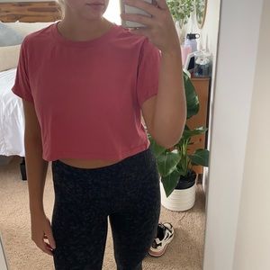 Urban Outfitters Cropped Pink Tshirt